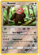 Bewear - 112/149 - Sun & Moon - Reverse Holo - Card Cavern