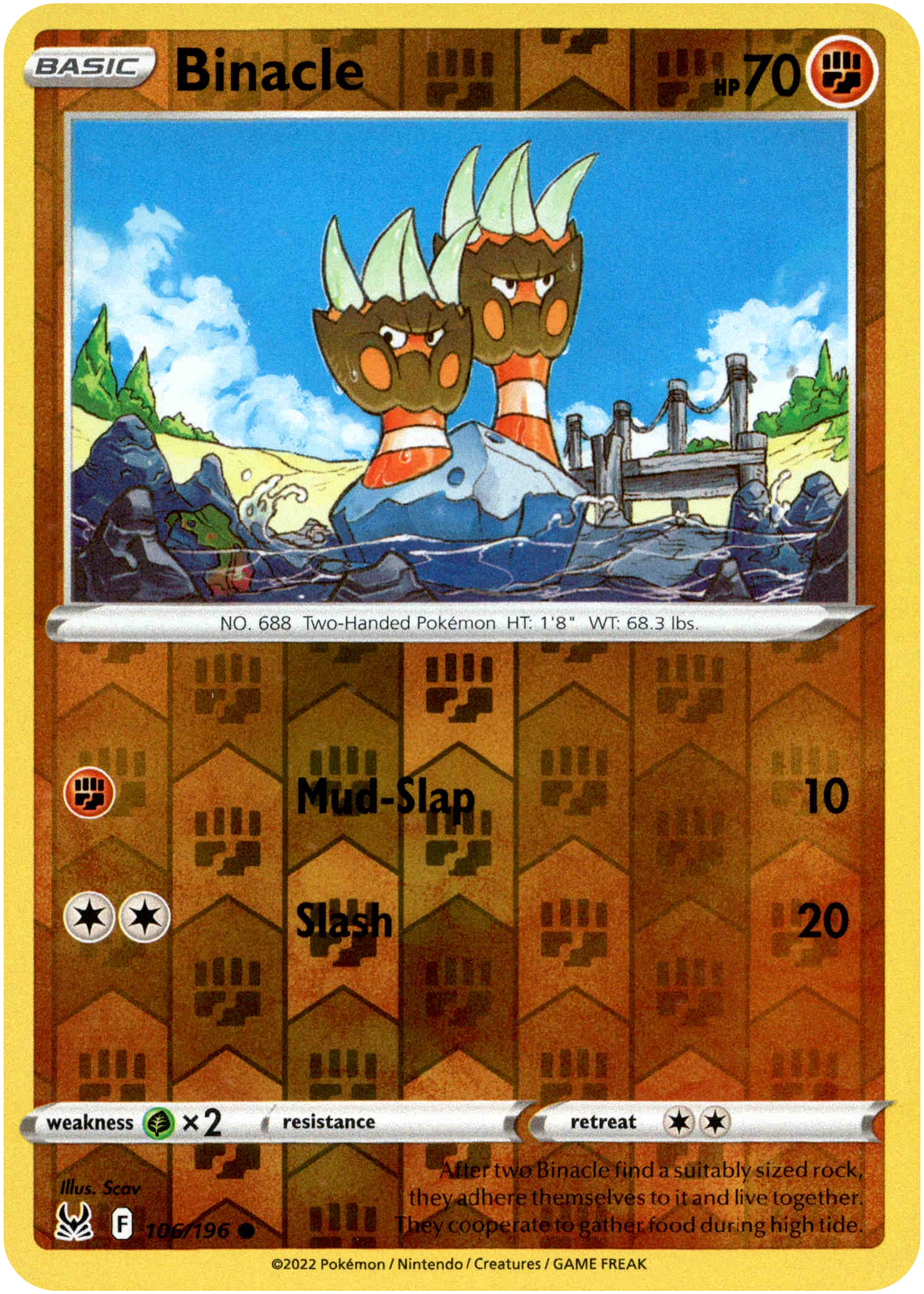 Binacle - 106/196 - Lost Origin - Reverse Holo - Card Cavern