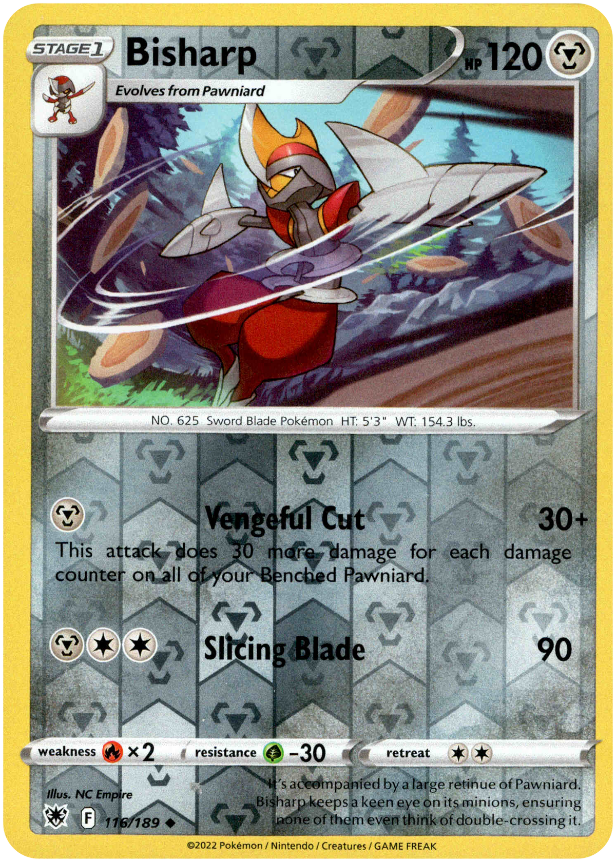 Bisharp - 116/189 - Astral Radiance - Reverse Holo - Card Cavern