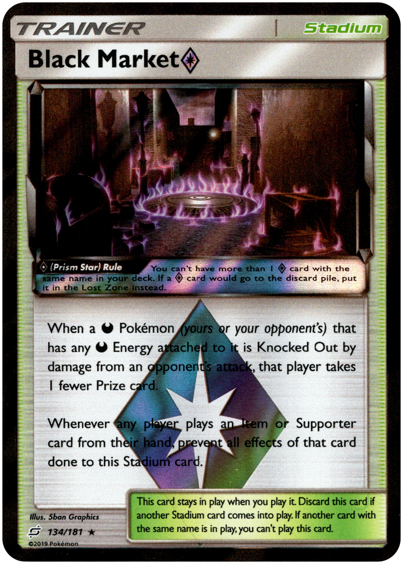 Black Market Prism Star - 134/181 - Team Up - Holo Card Cavern Trading Cards, LLC Black Market Prism Star - 134/181 - Team Up - Holo Card Cavern Trading Cards, LLC
