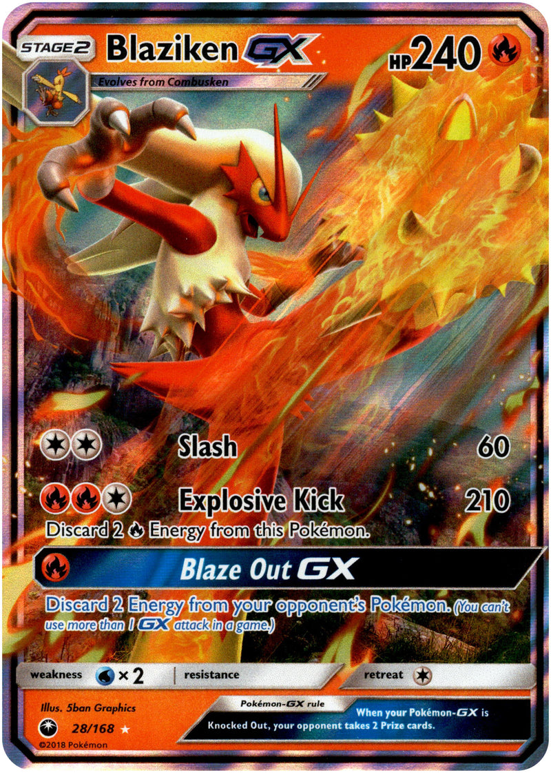 Blaziken GX - 28/168 - Celestial Storm - Holo - Card Cavern