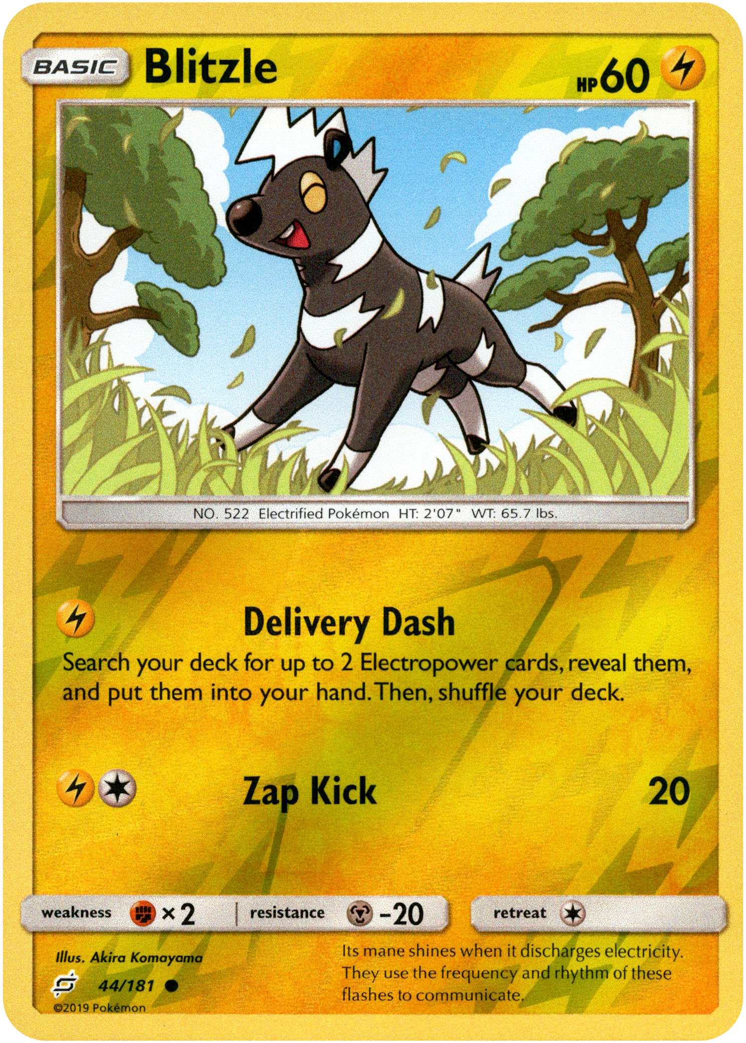 Blitzle - 44/181 - Team Up - Reverse Holo - Card Cavern