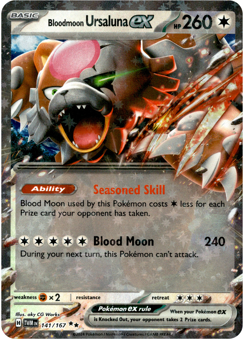 Bloodmoon Ursaluna ex - 141/167 - Twilight Masquerade