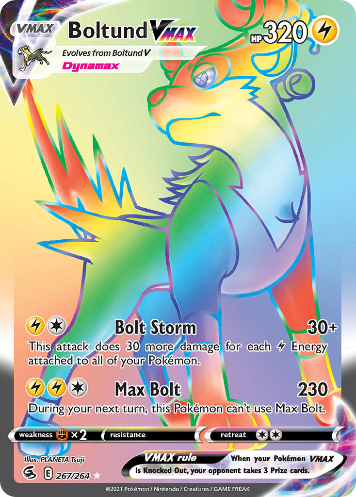 Boltund VMAX Hyper Rare - 267/264 - Fusion Strike - Holo - Card Cavern