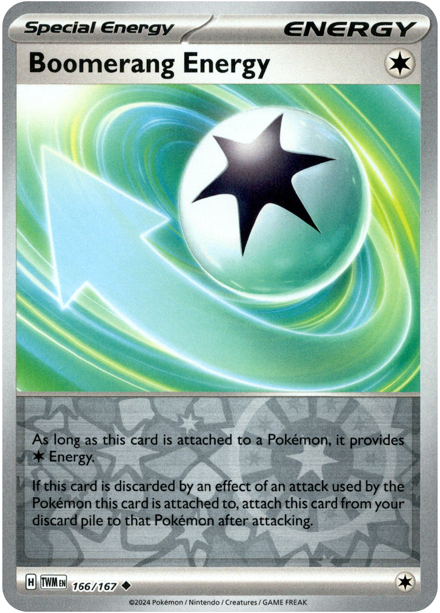Boomerang Energy - 166/167 - Twilight Masquerade - Reverse Holo - Card Cavern