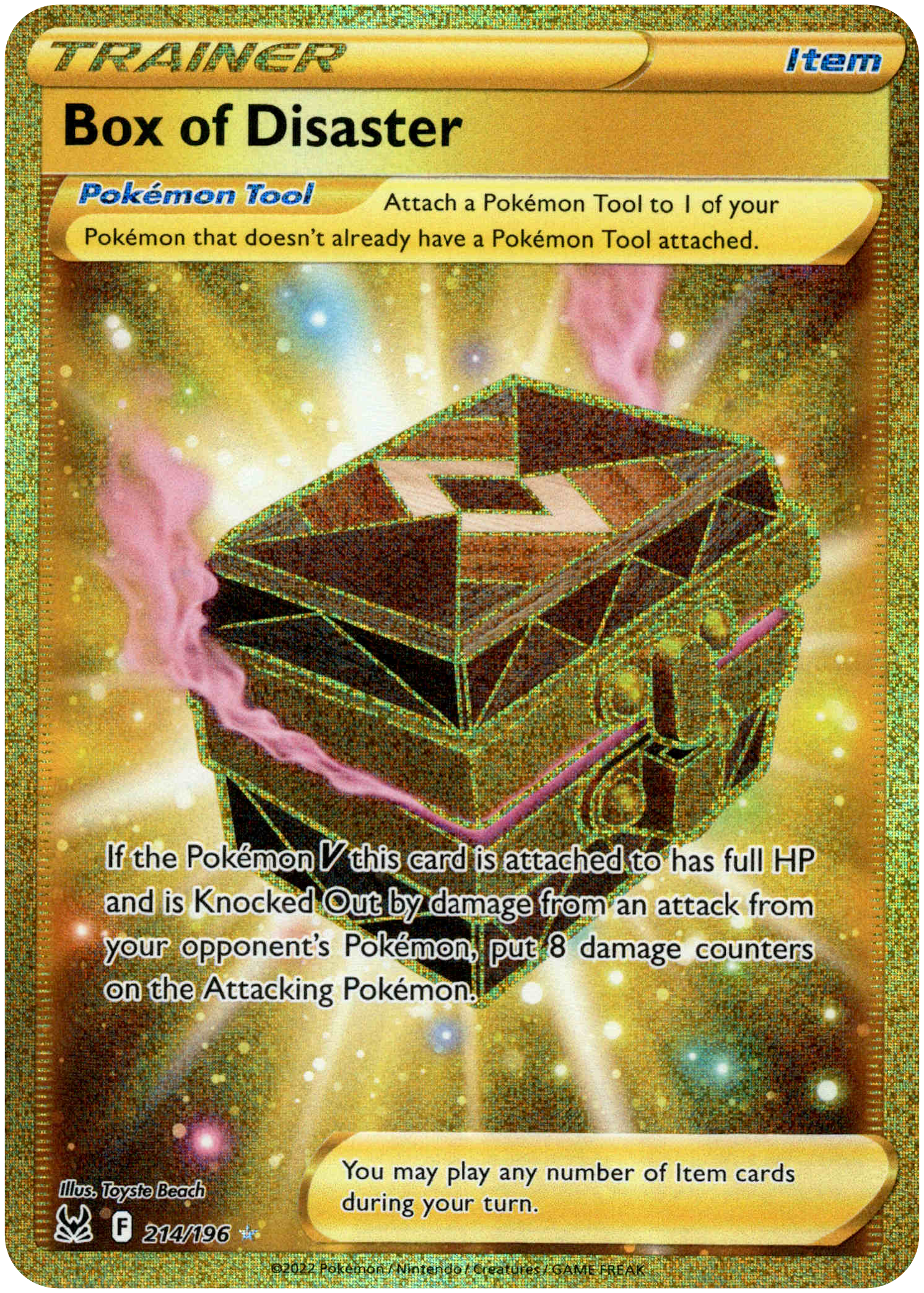 Box of Disaster Secret Rare - 214/196 - Lost Origin - Card Cavern