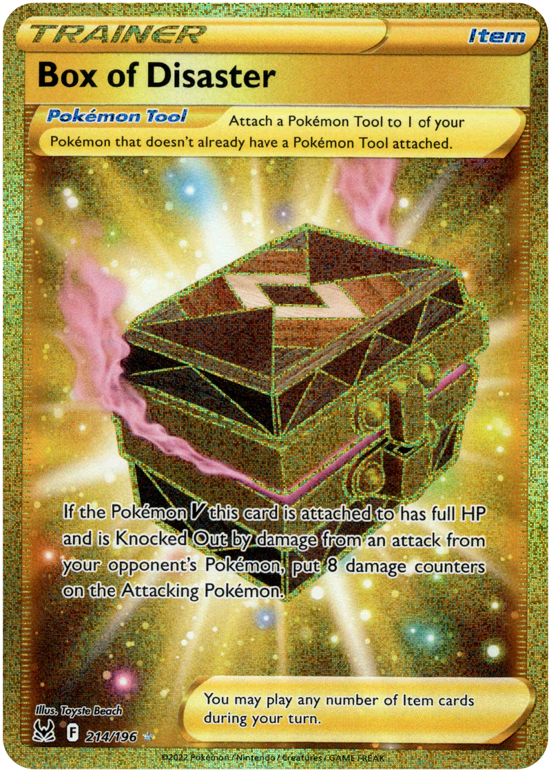 Box of Disaster Secret Rare - 214/196 - Lost Origin Card Cavern Trading Cards, LLC Box of Disaster Secret Rare - 214/196 - Lost Origin Card Cavern Trading Cards, LLC