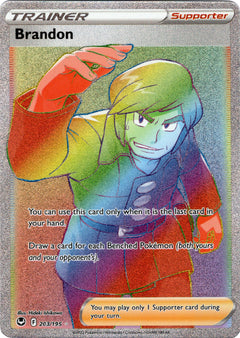 Brandon Hyper Rare - 203/195 - Silver Tempest - Holo - Card Cavern