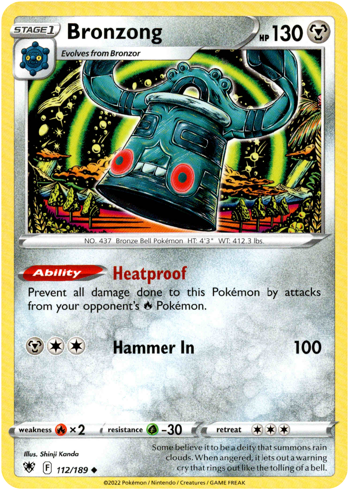Bronzong - 112/189 - Astral Radiance - Card Cavern