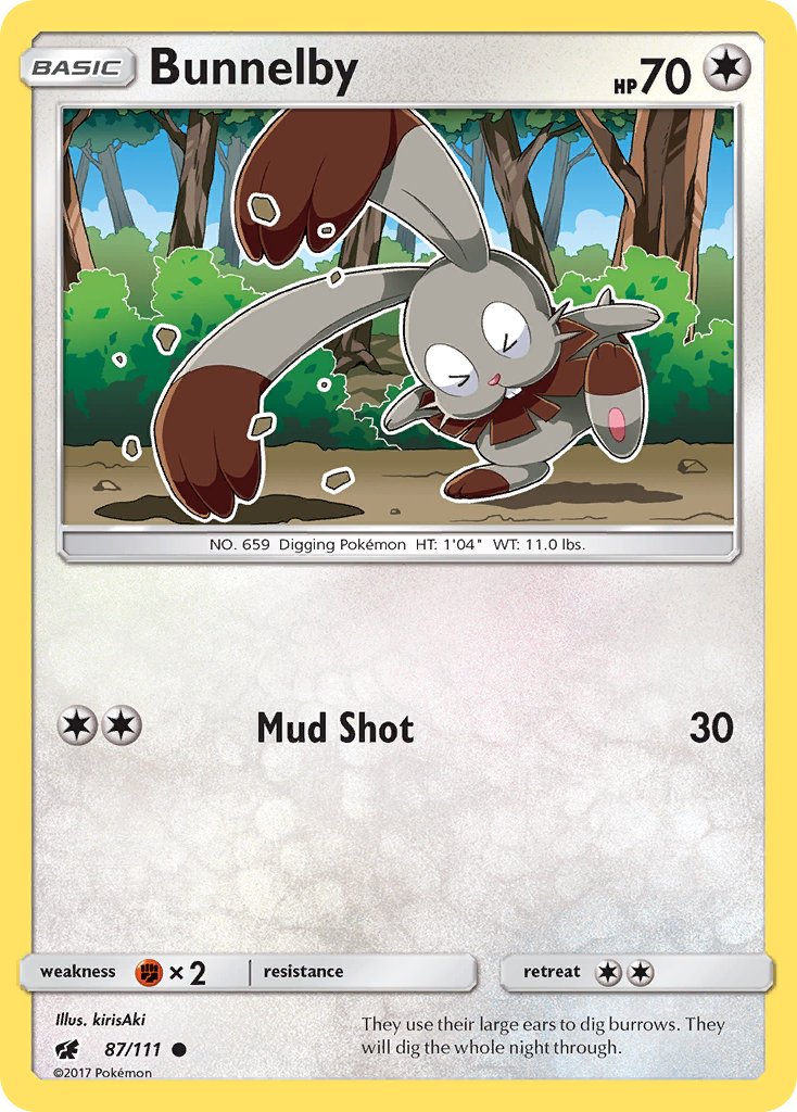 Bunnelby - 87/111 - Crimson Invasion - Card Cavern