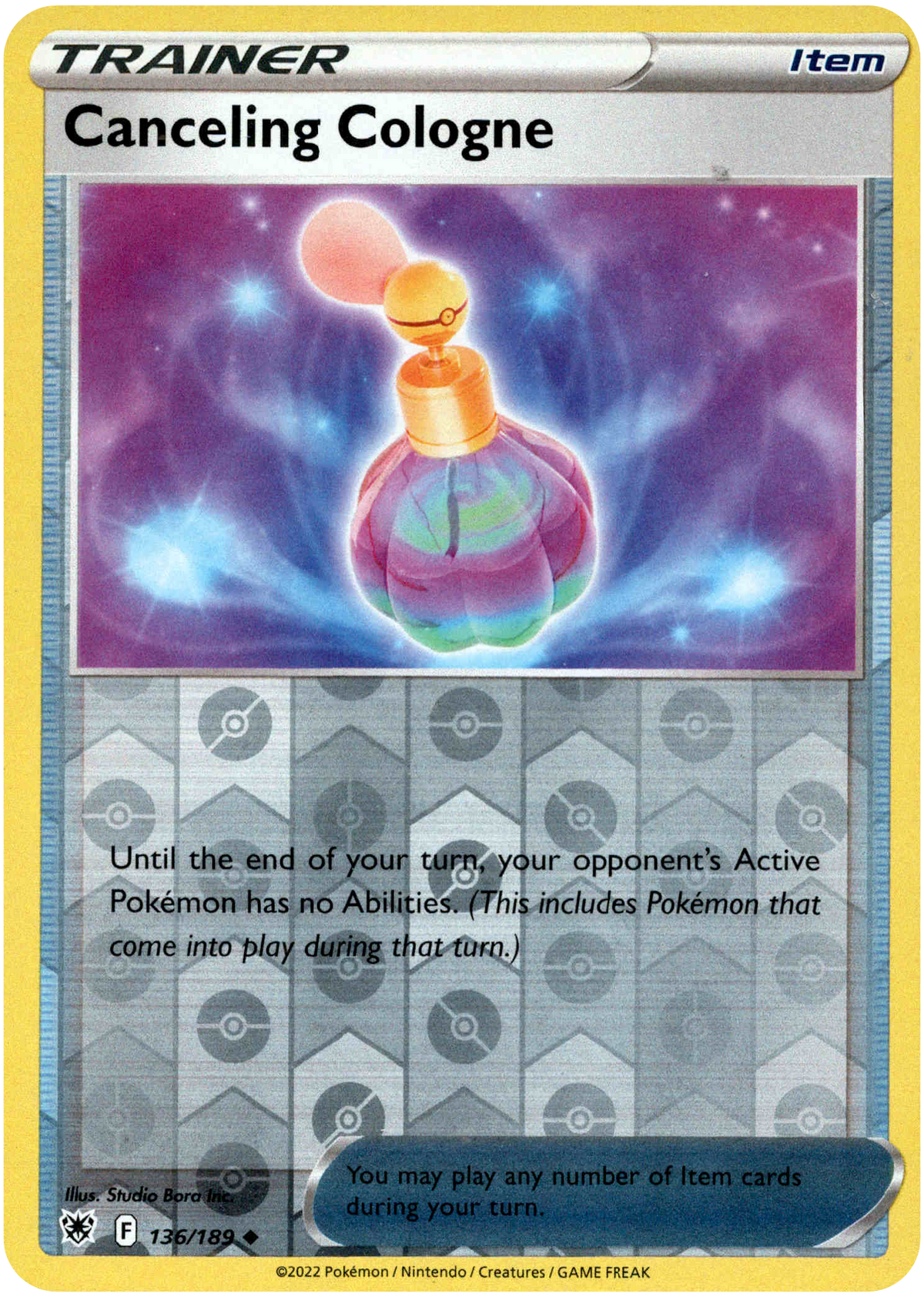 Canceling Cologne - 136/189 - Astral Radiance - Reverse Holo - Card Cavern