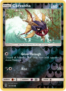 Carvanha - 81/149 - Sun & Moon - Reverse Holo - Card Cavern