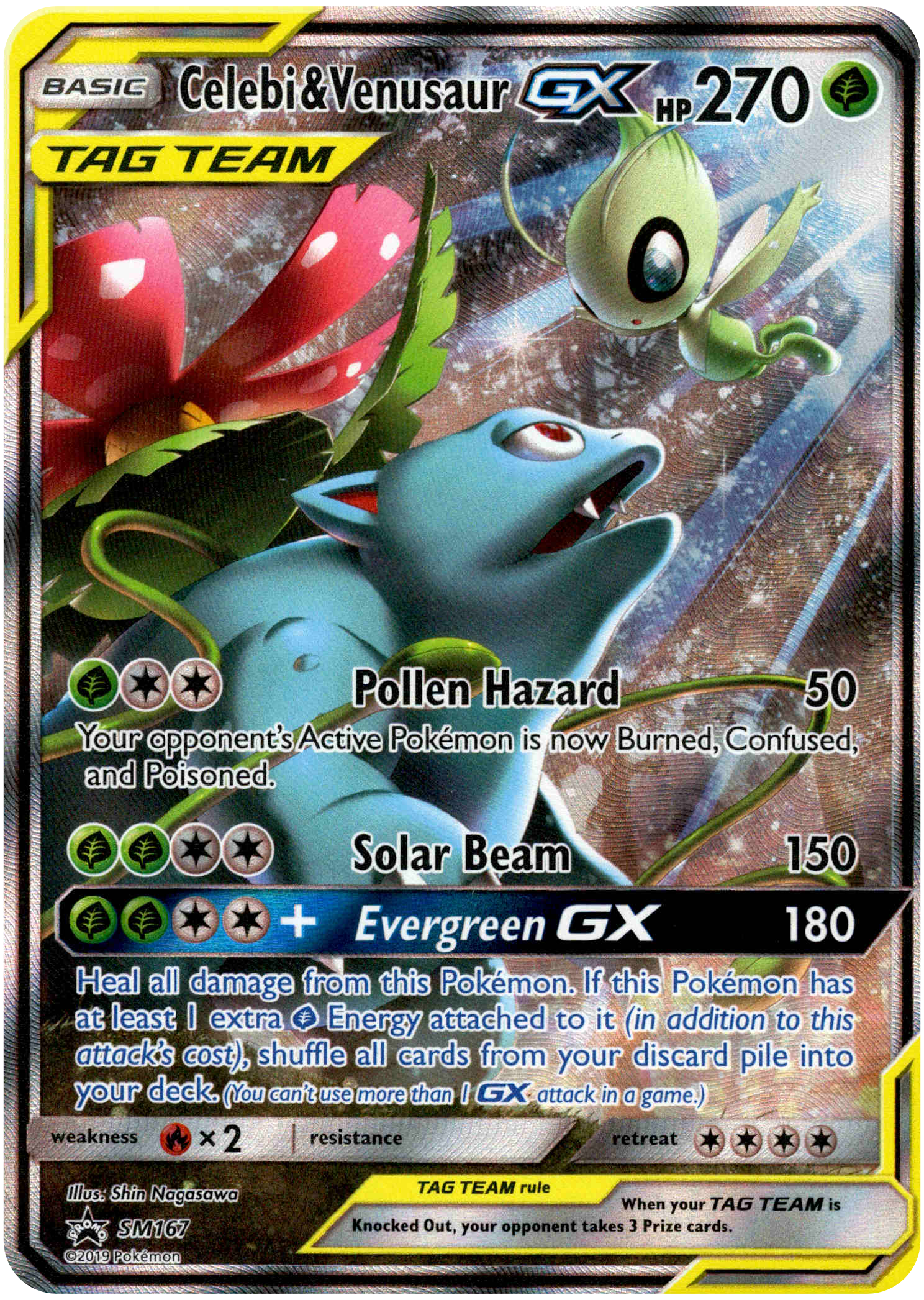Celebi & Venusaur GX - SM167 - Promo - Card Cavern