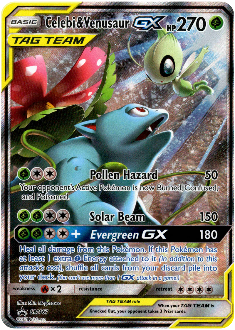 Celebi & Venusaur GX - SM167 - Promo - Card Cavern