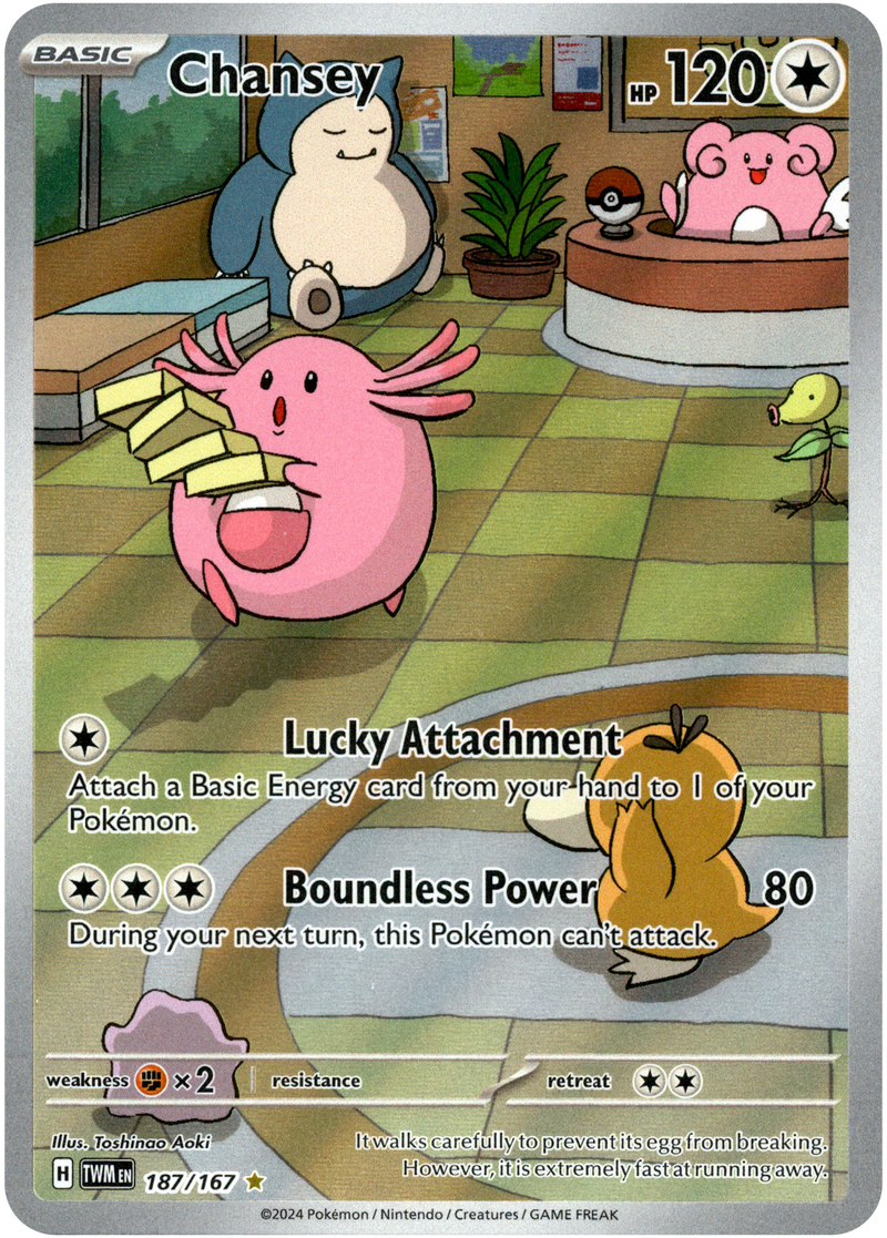 Chansey - 187/167 - Twilight Masquerade - Holo – Card Cavern
