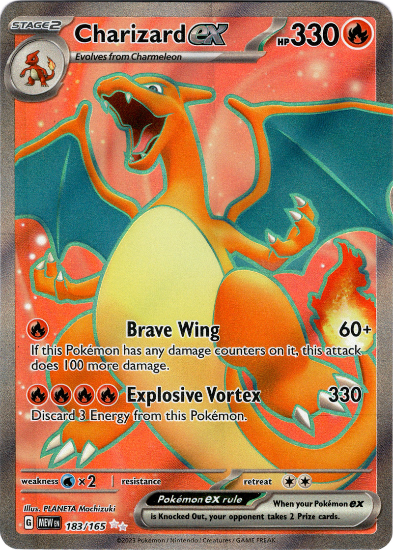 Charizard ex - 183/165 - Scarlet & Violet 151 - Holo  Card Cavern Trading  Cards, LLC