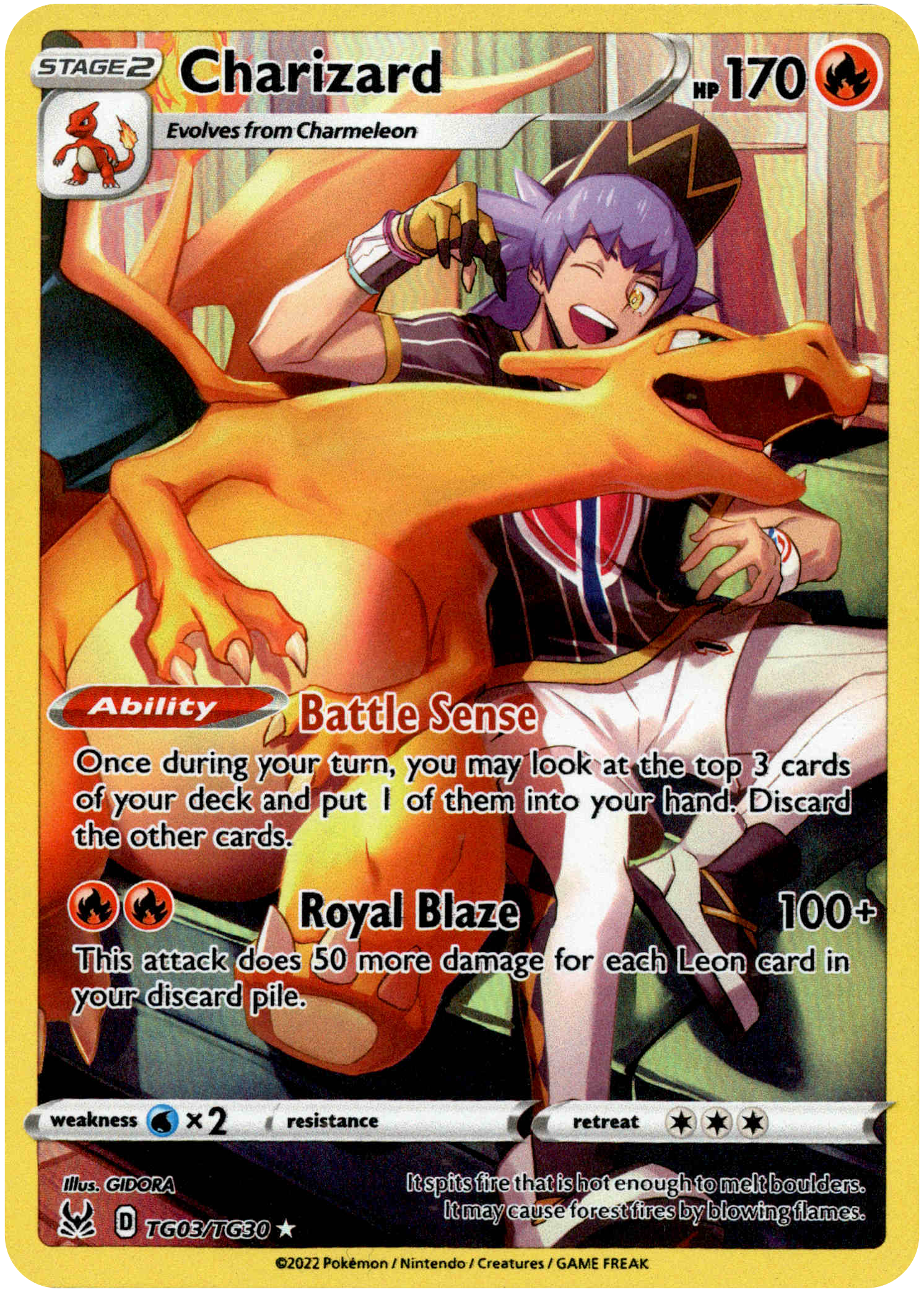 Charizard - TG03/TG30 - Lost Origin - Holo - Card Cavern