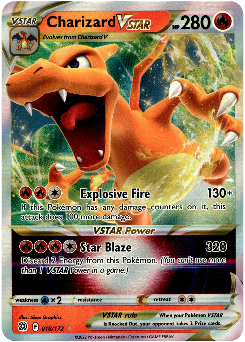 Charizard VSTAR - 018/172 - Brilliant Stars - Holo - Card Cavern