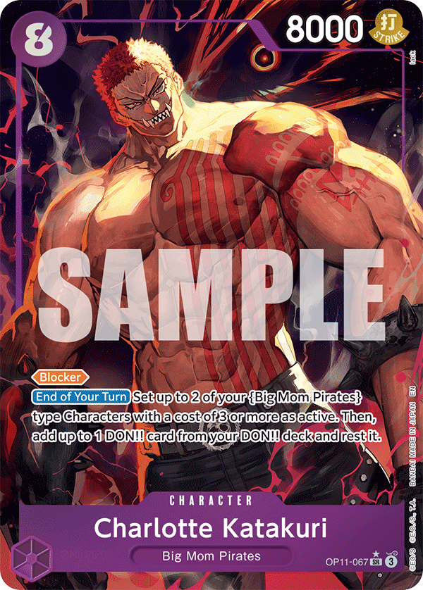 Charlotte Katakuri Alternate Art - OP11-067 SR - A Fist of Divine Speed - Foil - Card Cavern
