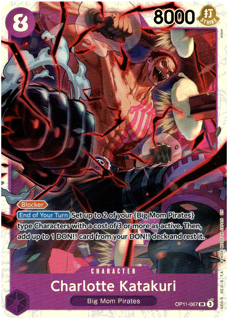 Charlotte Katakuri - OP11-067 SR - A Fist of Divine Speed - Foil Card Cavern Trading Cards, LLC Charlotte Katakuri - OP11-067 SR - A Fist of Divine Speed - Foil Card Cavern Trading Cards, LLC