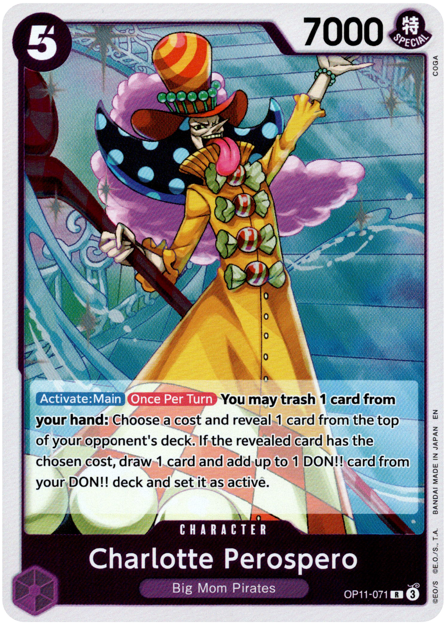 Charlotte Perospero - OP11-071 R - A Fist of Divine Speed - Foil - Card Cavern