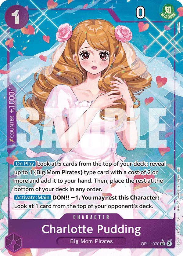 Charlotte Pudding Alternate Art - OP11-070 SR - A Fist of Divine Speed - Foil - Card Cavern