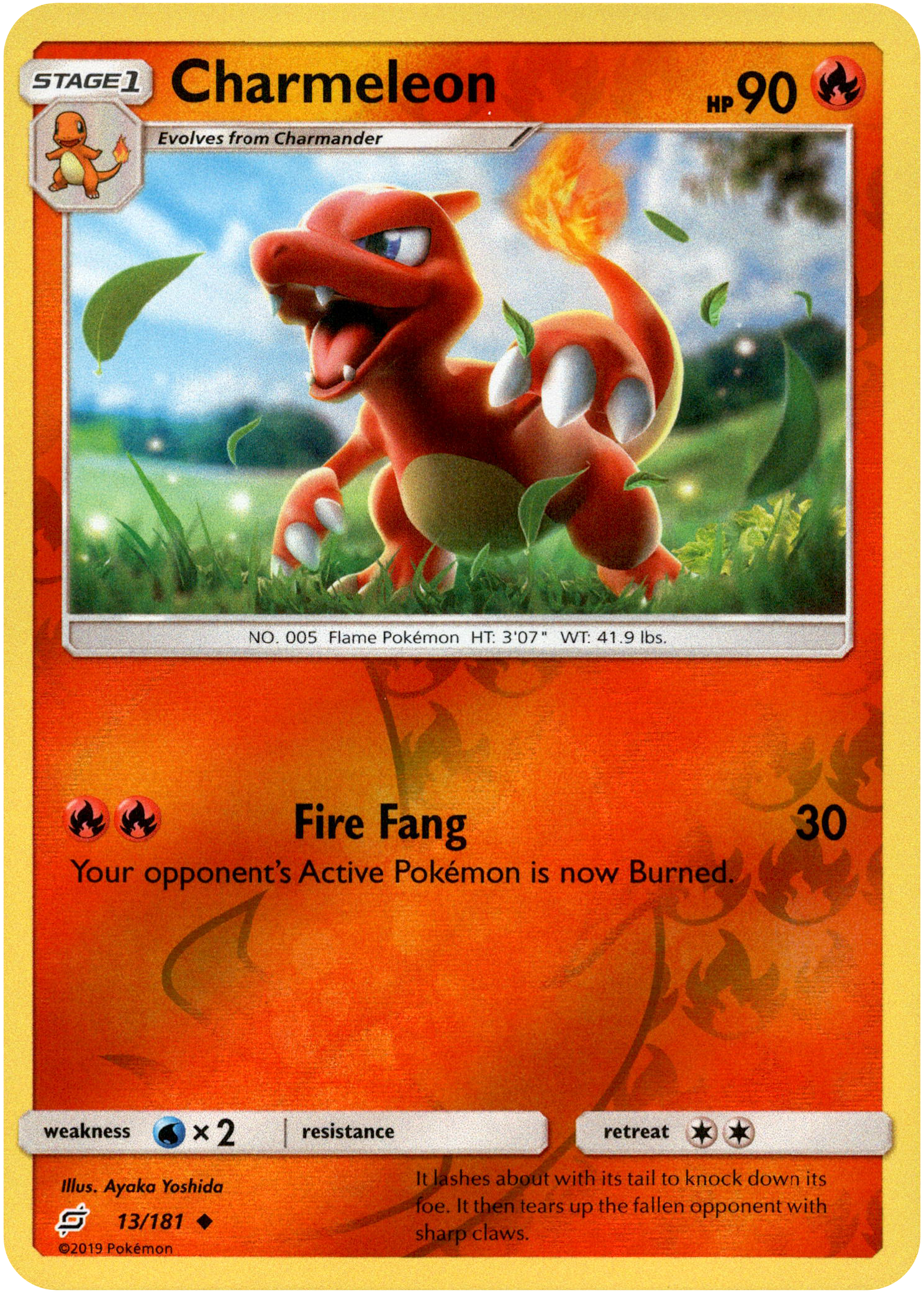 Charmeleon - 13/181 - Team Up - Reverse Holo - Card Cavern