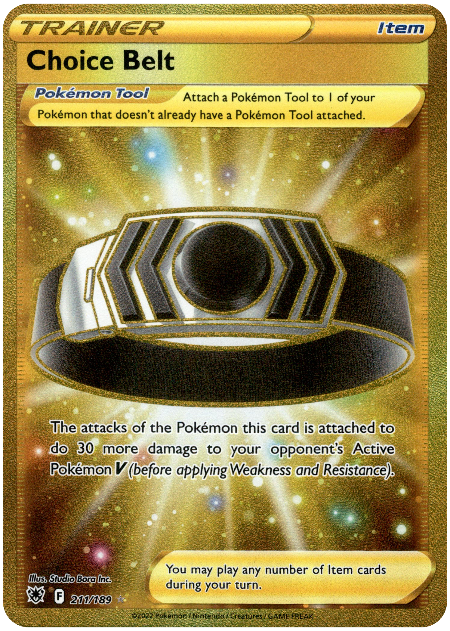 Choice Belt Secret Rare - 211/189 - Astral Radiance - Card Cavern