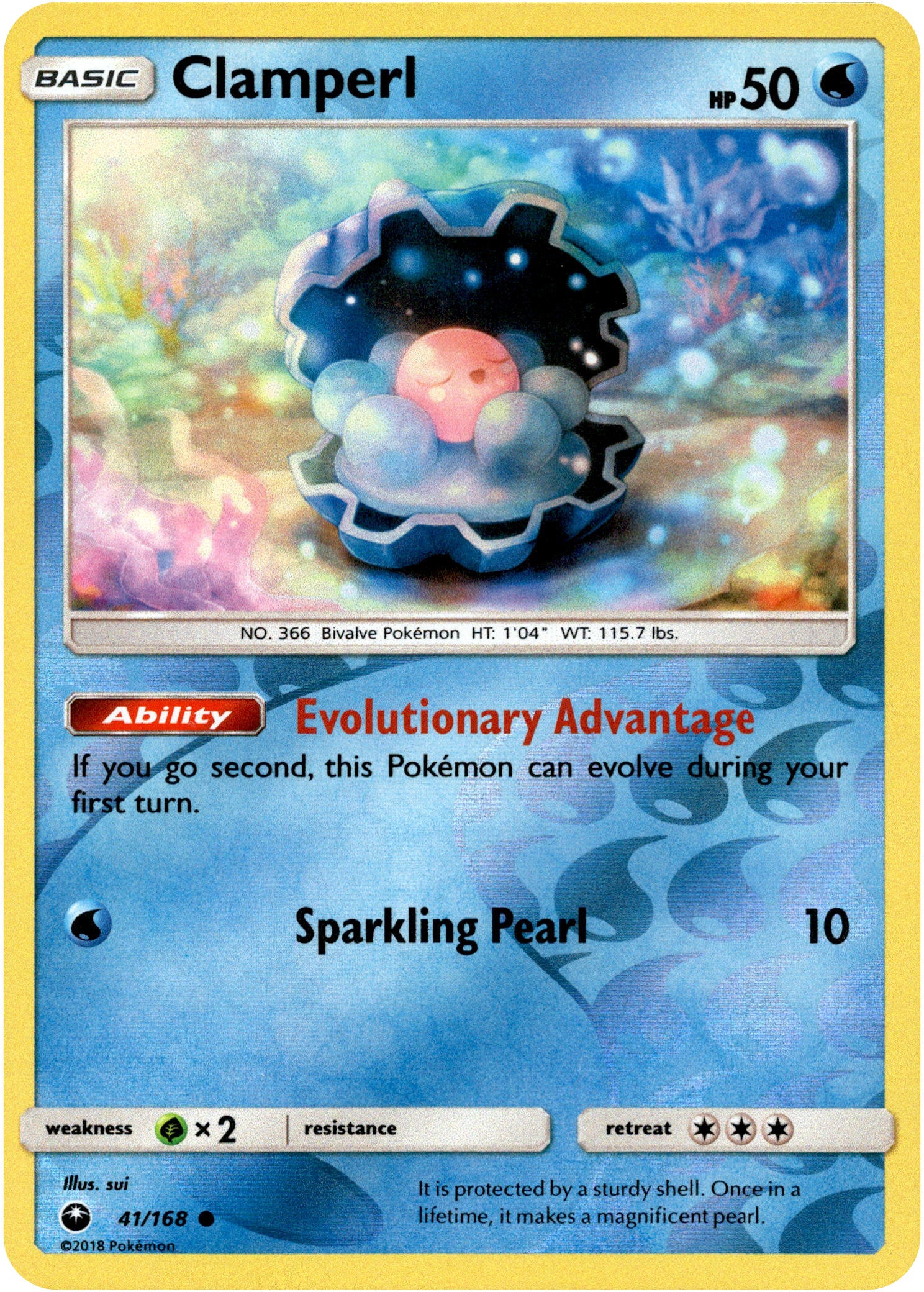 Clamperl - 41/168 - Celestial Storm - Reverse Holo - Card Cavern