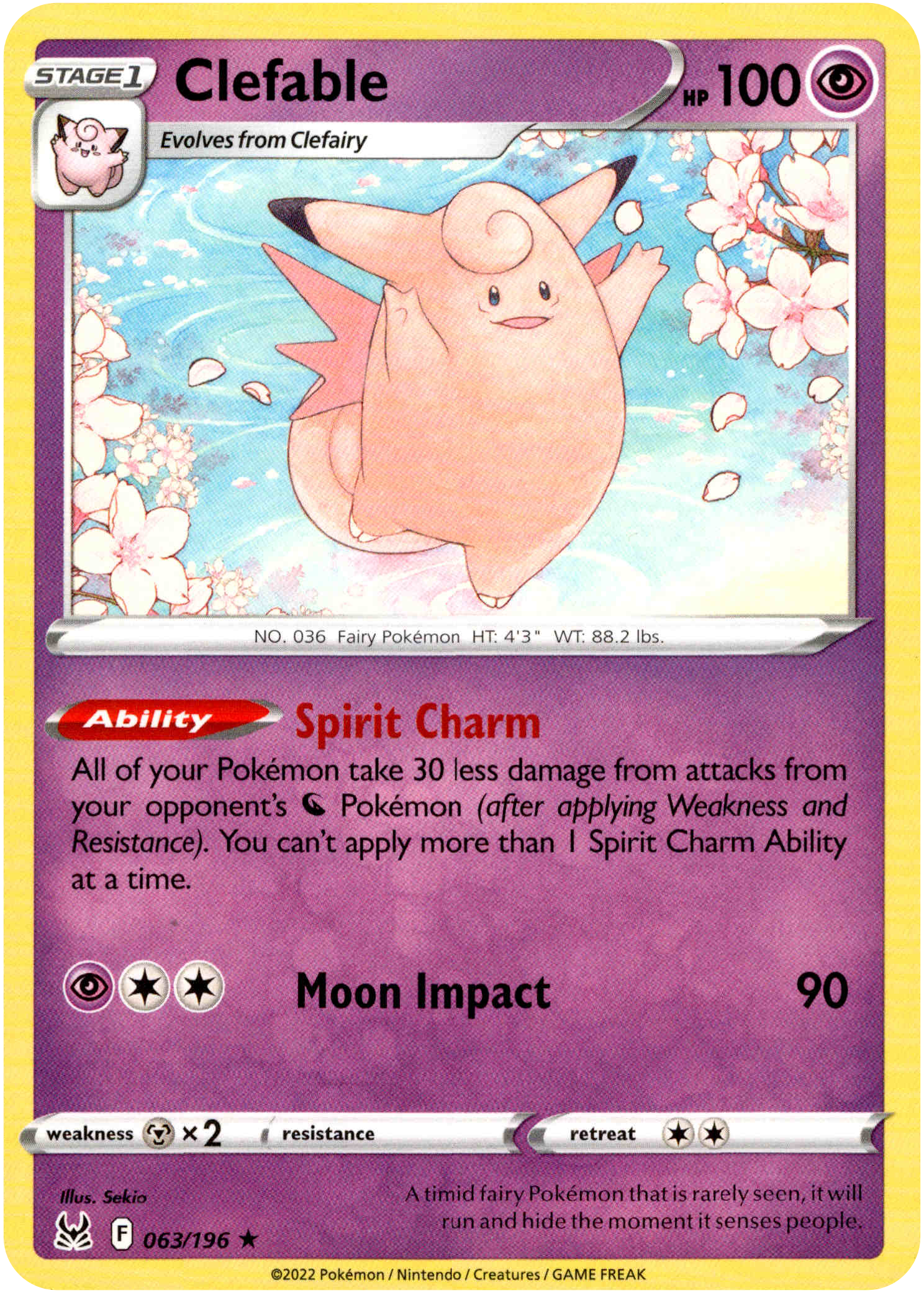 Clefable - 063/196 - Lost Origin - Card Cavern