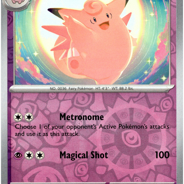 Clefable - 079/167 - Twilight Masquerade - Reverse Holo Card Cavern Trading Cards, LLC Clefable - 079/167 - Twilight Masquerade - Reverse Holo Card Cavern Trading Cards, LLC