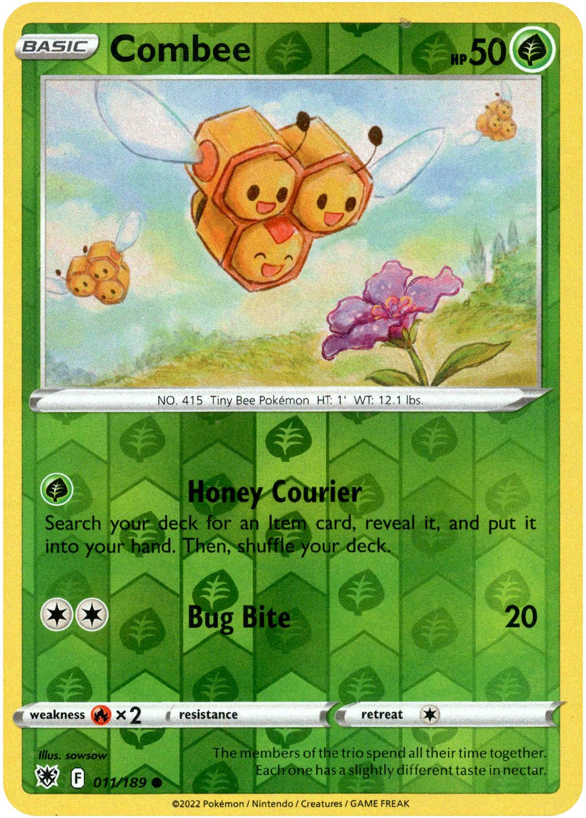 Combee - 011/189 - Astral Radiance - Reverse Holo - Card Cavern
