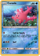 Corsola - 36/149 - Sun & Moon - Reverse Holo - Card Cavern