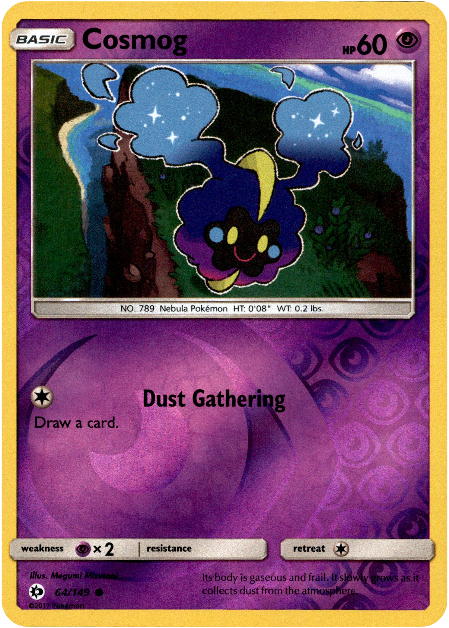 Cosmog - 64/149 - Sun & Moon - Reverse Holo - Card Cavern
