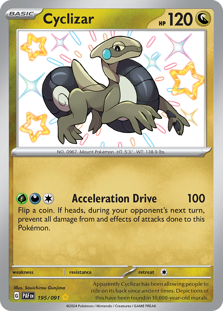 Cyclizar - 195/091 - Paldean Fates - Holo - Card Cavern