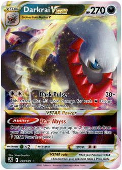 Darkrai VSTAR - 099/189 - Astral Radiance - Card Cavern