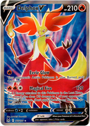 Delphox V Full Art - 173/196 - Lost Origin - Holo - Card Cavern