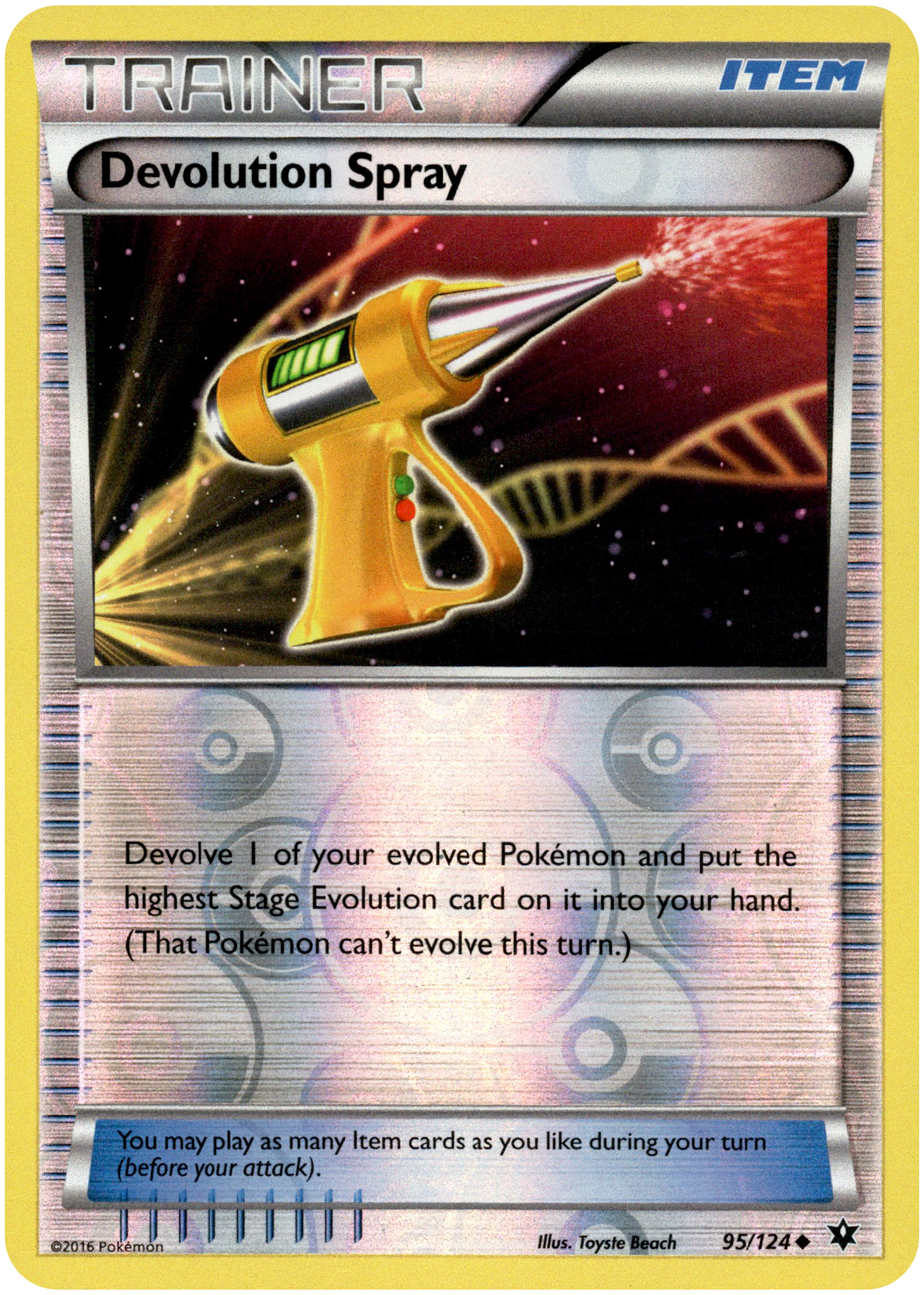 Devolution Spray - 95/124 - Fates Collide - Reverse Holo - Card Cavern