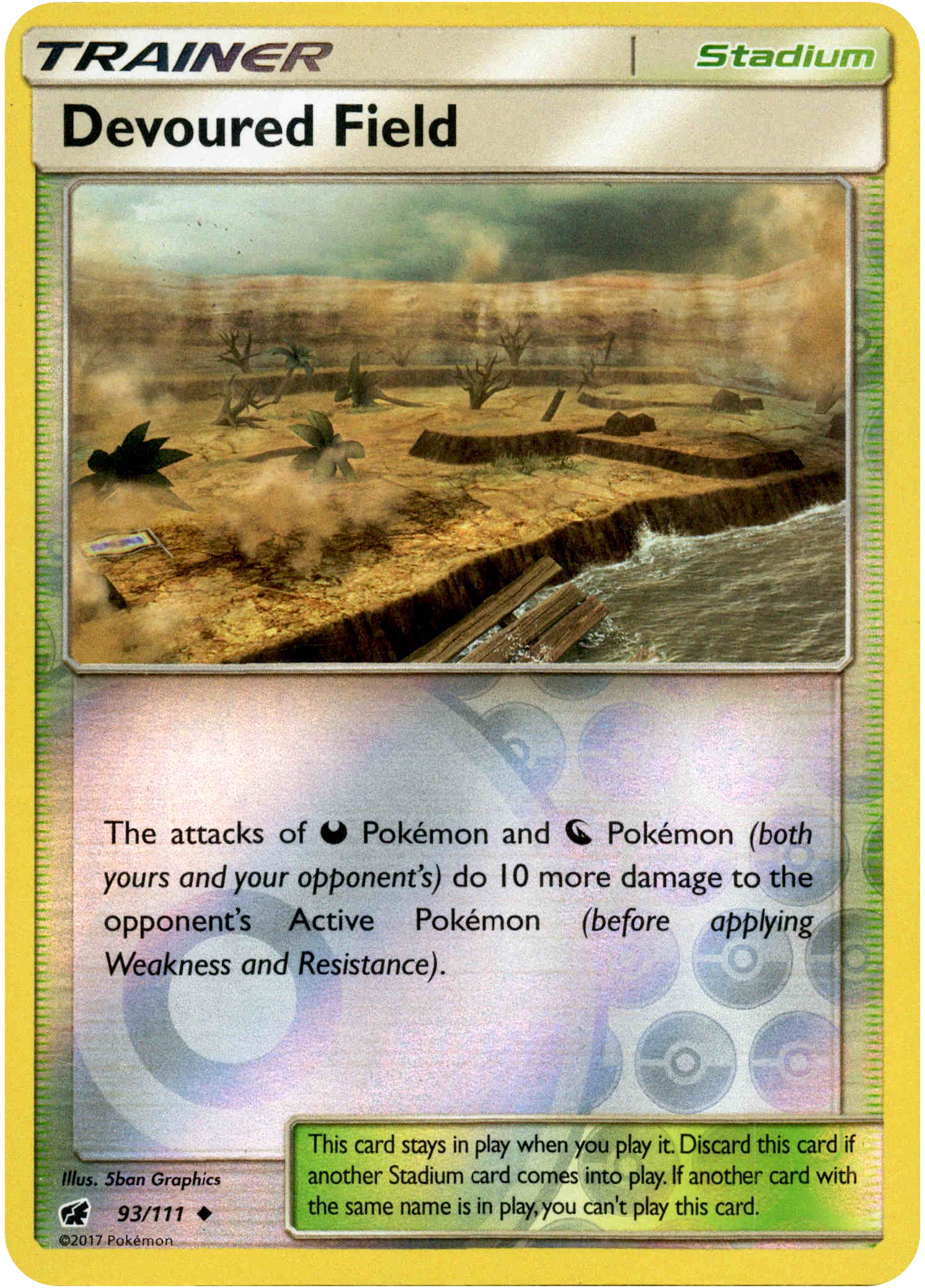 Devoured Field - 93/111 - Crimson Invasion - Reverse Holo - Card Cavern