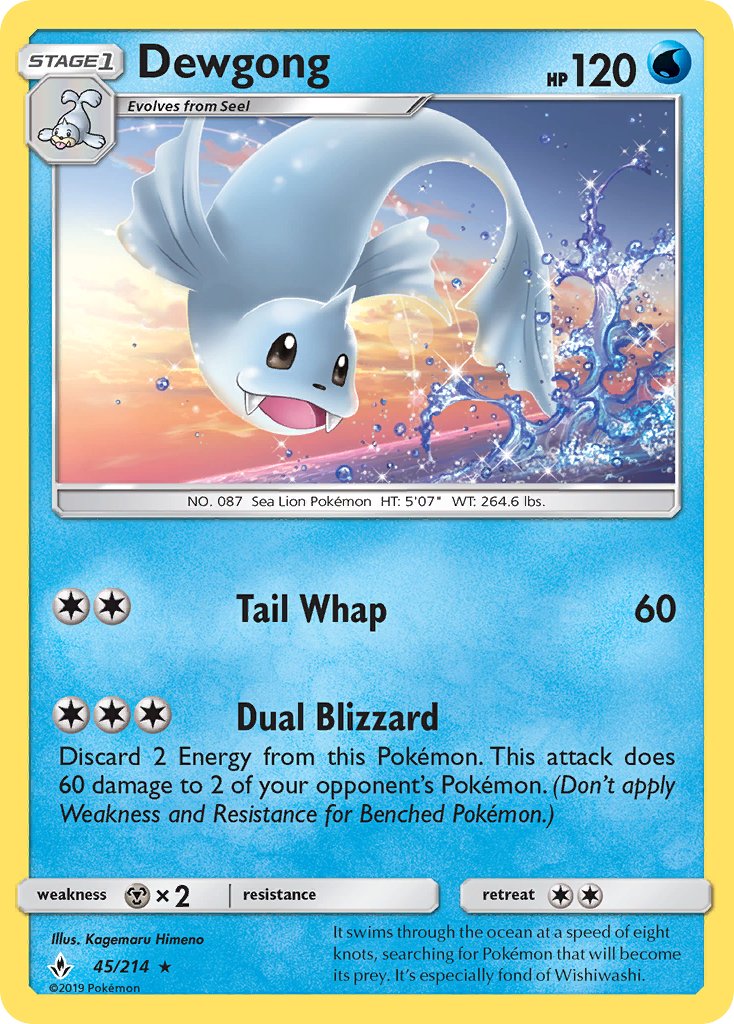 Dewgong - 45/214 - Unbroken Bonds - Card Cavern
