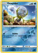 Dewpider - 45/149 - Sun & Moon - Reverse Holo - Card Cavern