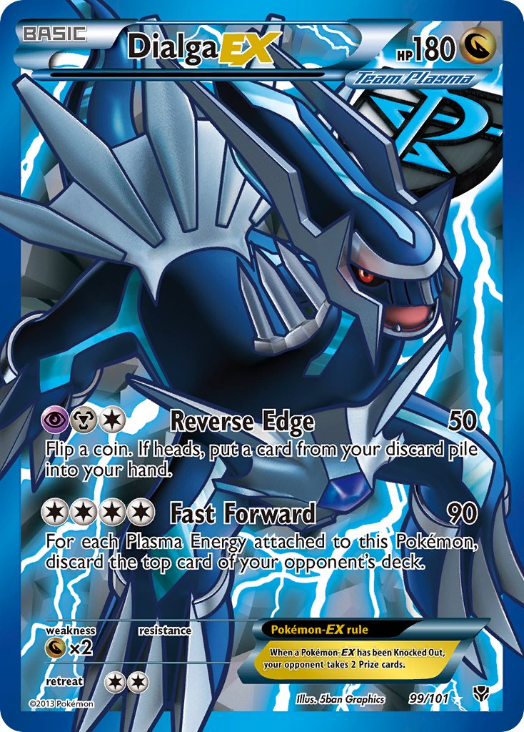 Dialga EX Full Art - 99/101 - Plasma Blast - Holo - Card Cavern