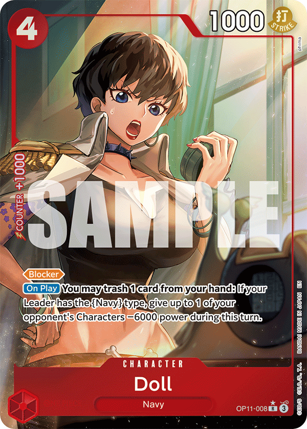 Doll Alternate Art - OP11-008 R - A Fist of Divine Speed - Foil - Card Cavern