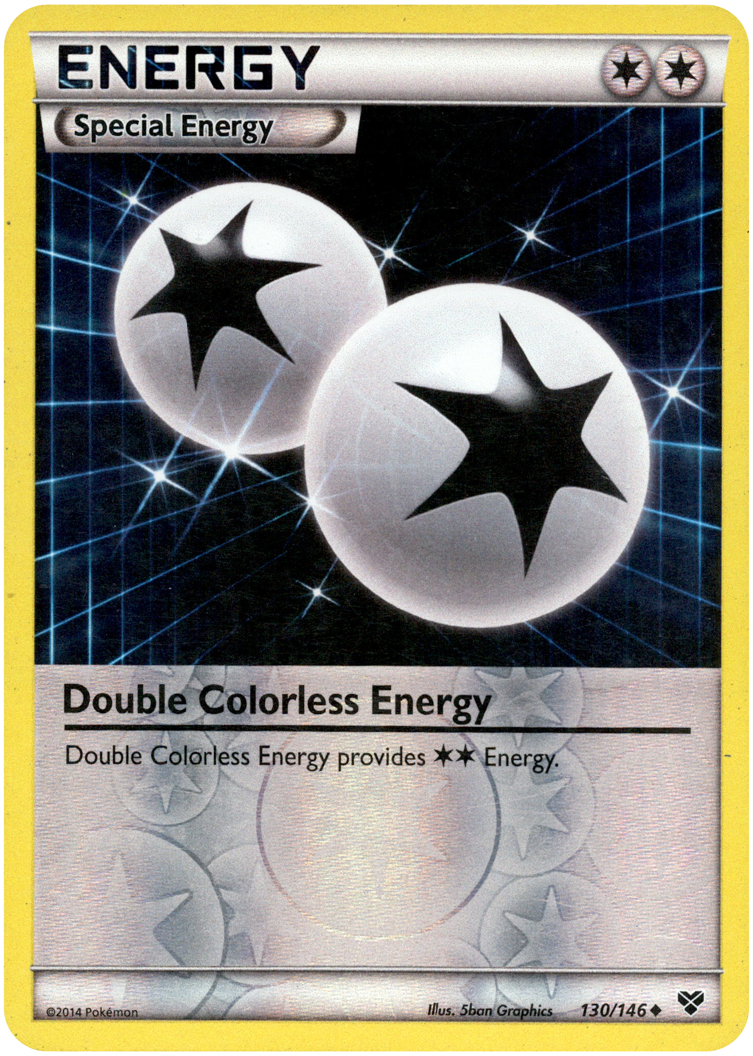 Double Colorless Energy - 130/146 - XY Base - Reverse Holo - Card Cavern