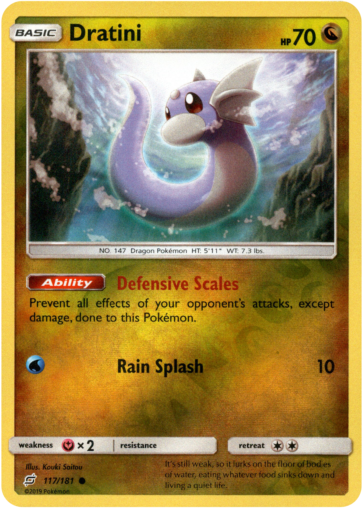 Dratini - 117/181 - Team Up - Reverse Holo - Card Cavern
