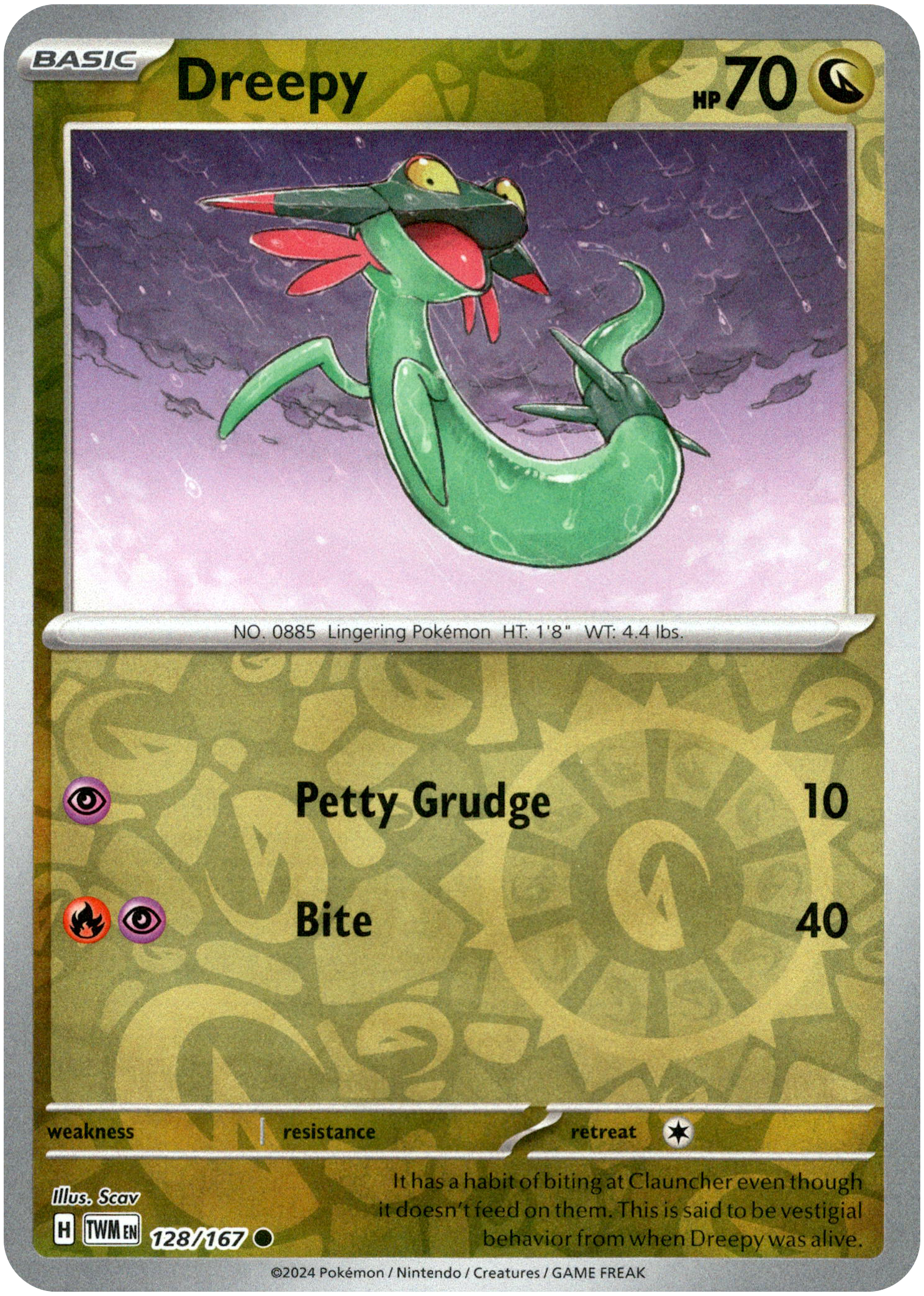 Dreepy - 128/167 - Twilight Masquerade - Reverse Holo - Card Cavern