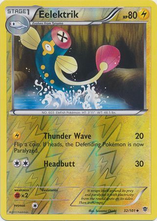 Eelektrik - 32/101 - Plasma Blast - Reverse Holo - Card Cavern