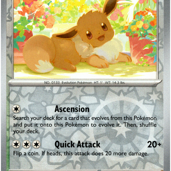 Eevee - 135/167 - Twilight Masquerade - Reverse Holo Card Cavern Trading Cards, LLC Eevee - 135/167 - Twilight Masquerade - Reverse Holo Card Cavern Trading Cards, LLC