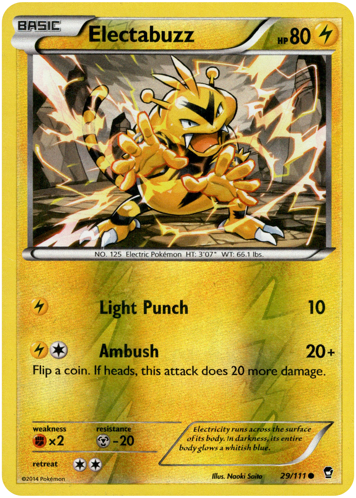 Electabuzz - 29/111 - Furious Fists - Reverse Holo - Card Cavern