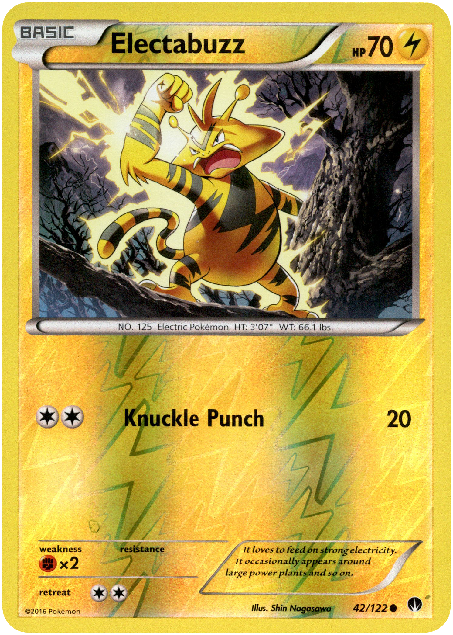 Electabuzz - 42/122 - BREAKpoint - Reverse Holo - Card Cavern